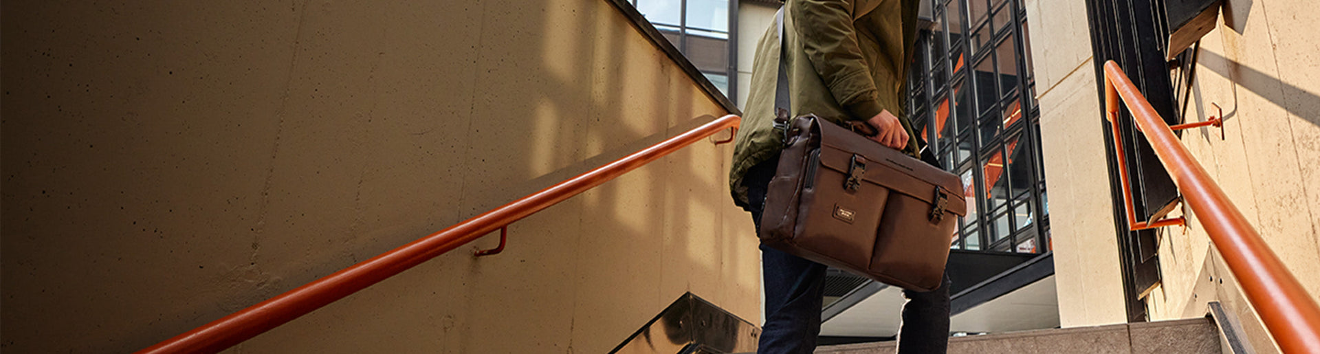 One Handle Leather Briefcases