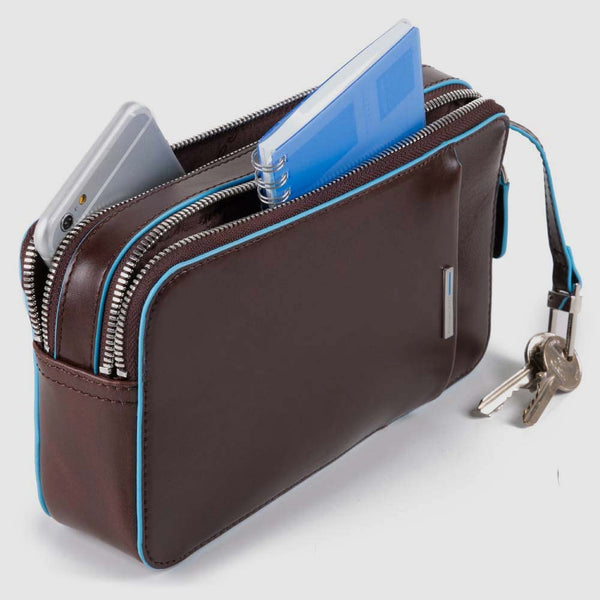 Men’s wrist clutch bag with front slip pocket