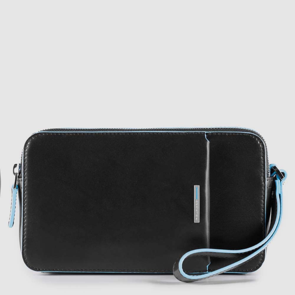 Men’s wrist clutch bag with front slip pocket