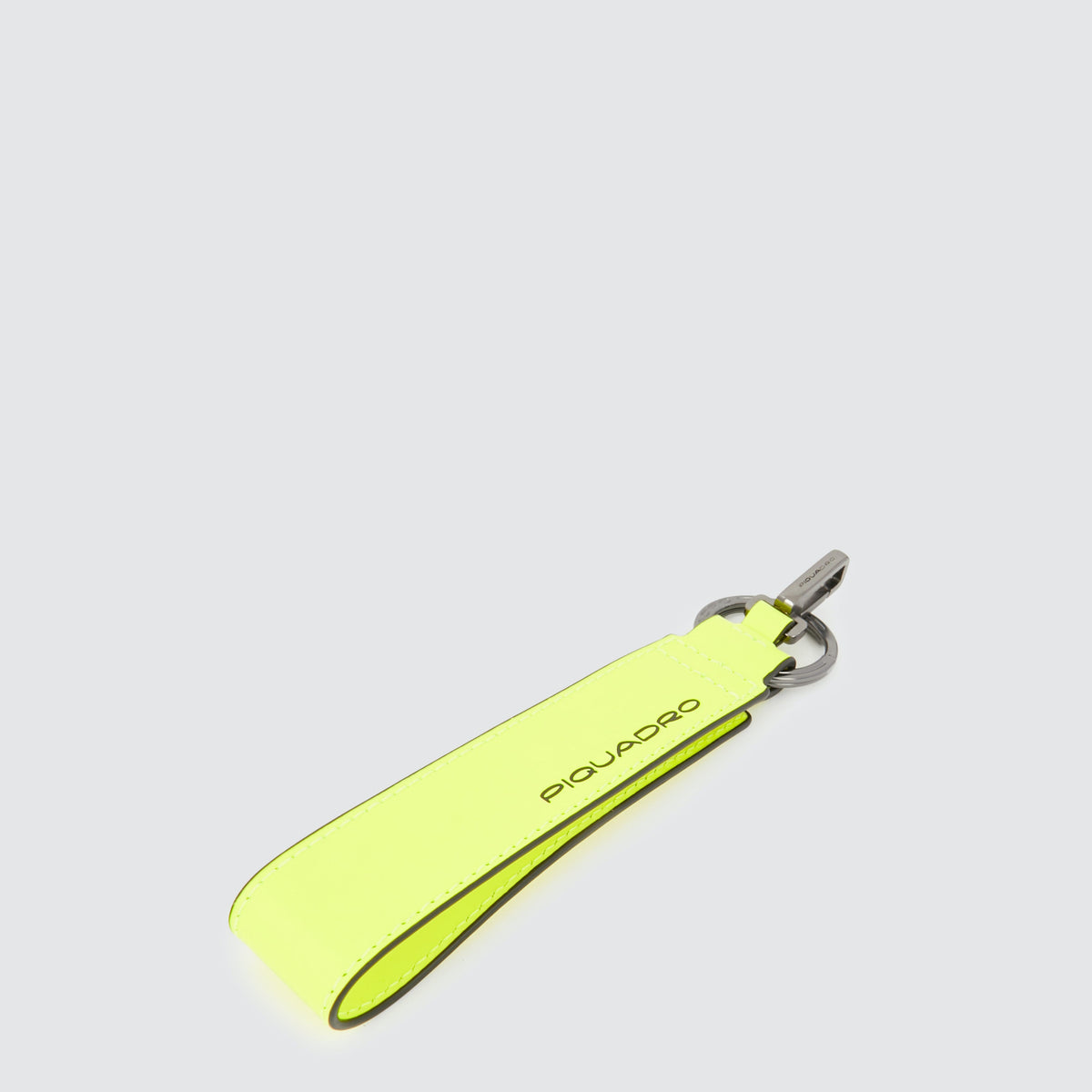 Address Tag in leather with carabiner
