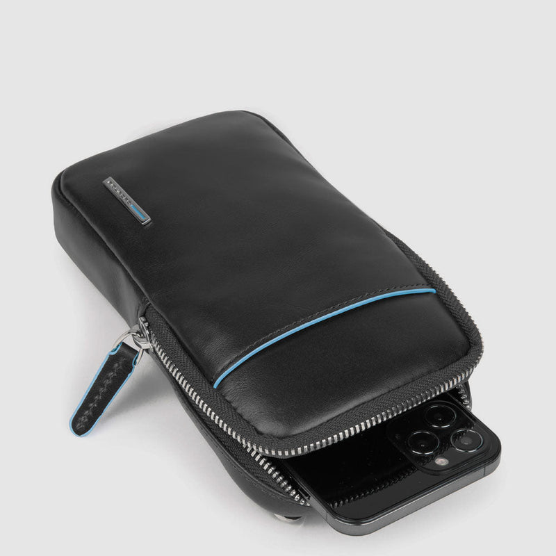 Smartphone men's neck strap wallet with credit