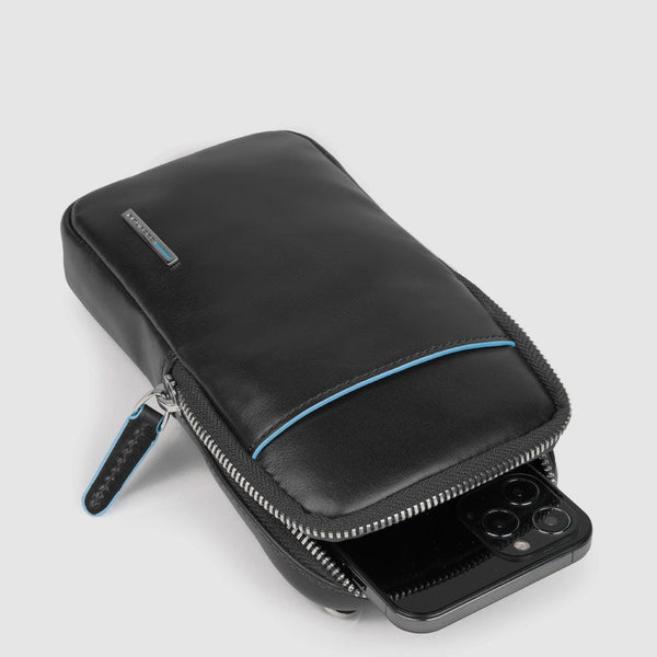 Smartphone men's neck strap wallet with credit