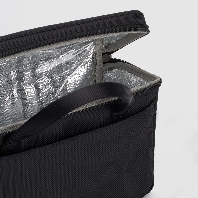 Insulated lunch bag in recycled fabric