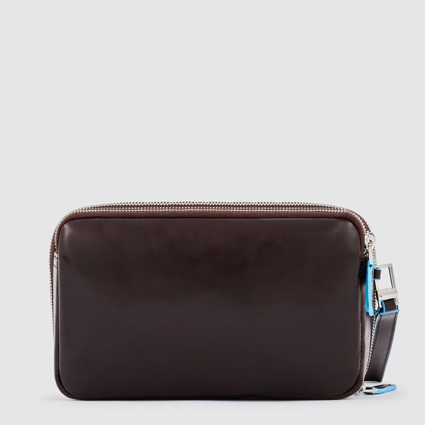 Wrist clutch bag with two dividers