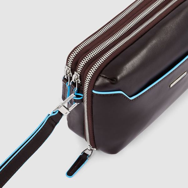 Wrist clutch bag with two dividers