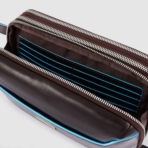 Wrist clutch bag with two dividers