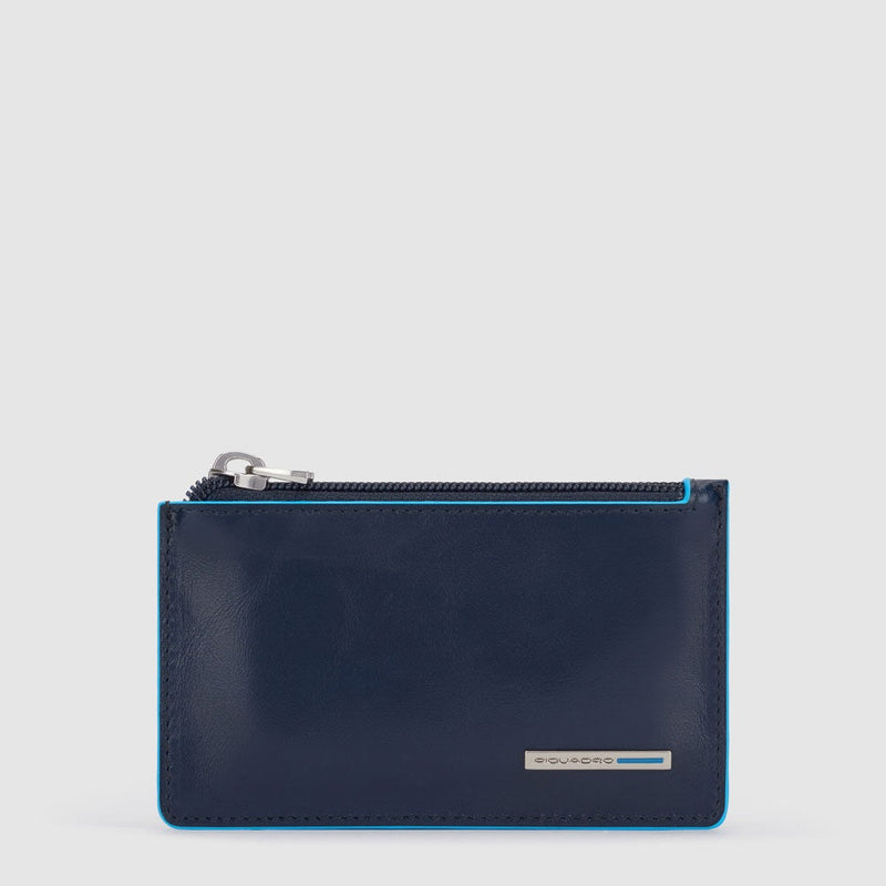 Slim clutch bag with removable shoulder strap
