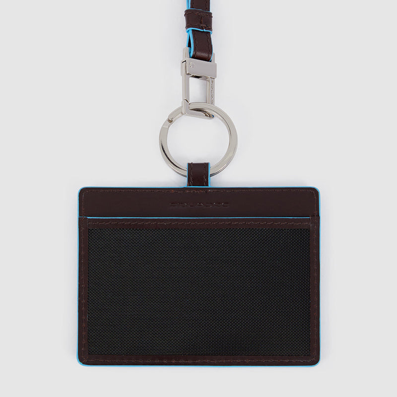 Id card badge holder with removable neck strap