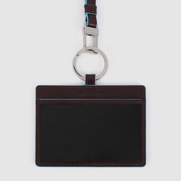Id card badge holder with removable neck strap