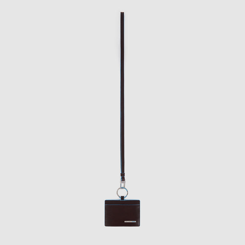 Id card badge holder with removable neck strap