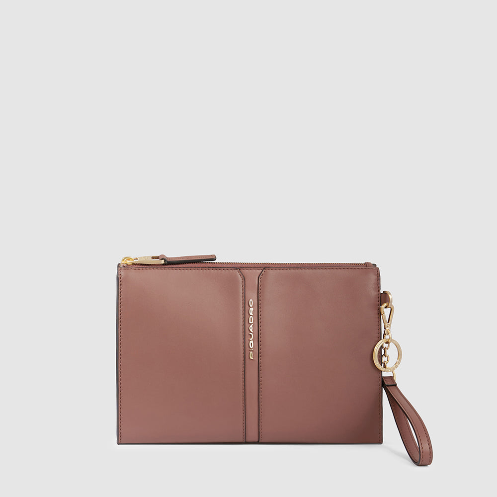 Zip-around clutch with iPad®mini compartment