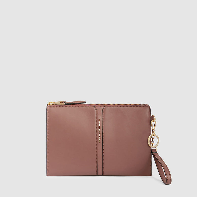 Zip-around clutch with iPad®mini compartment