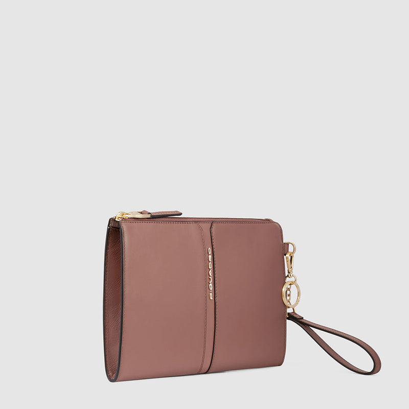 Zip-around clutch with iPad®mini compartment
