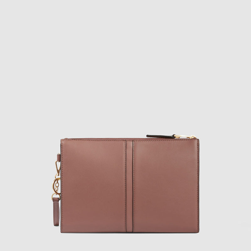 Zip-around clutch with iPad®mini compartment