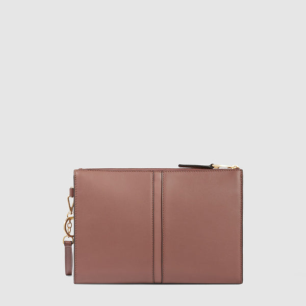 Zip-around clutch with iPad®mini compartment
