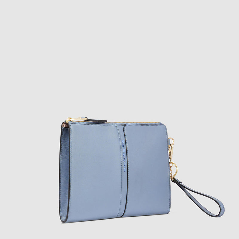Zip-around clutch with iPad®mini compartment