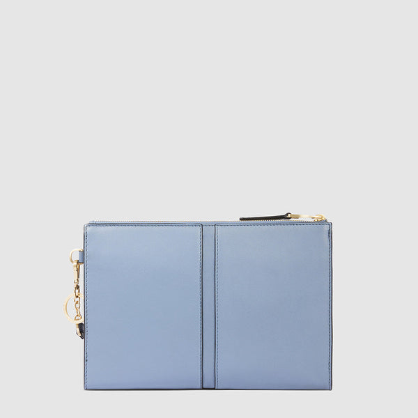 Zip-around clutch with iPad®mini compartment