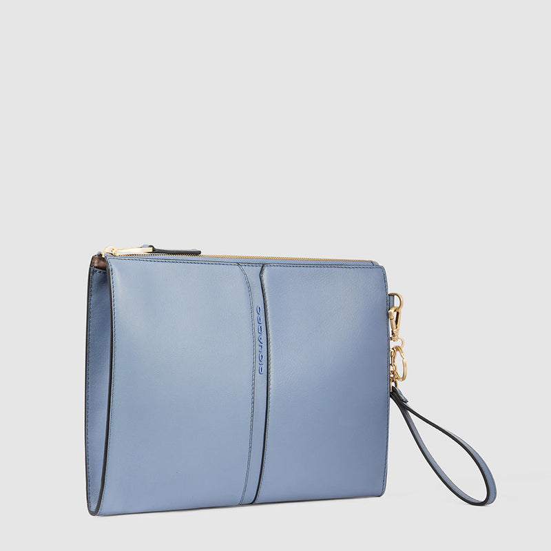 Zip-around clutch with iPad® compartment