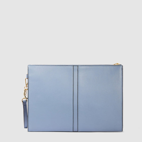 Zip-around clutch with iPad® compartment