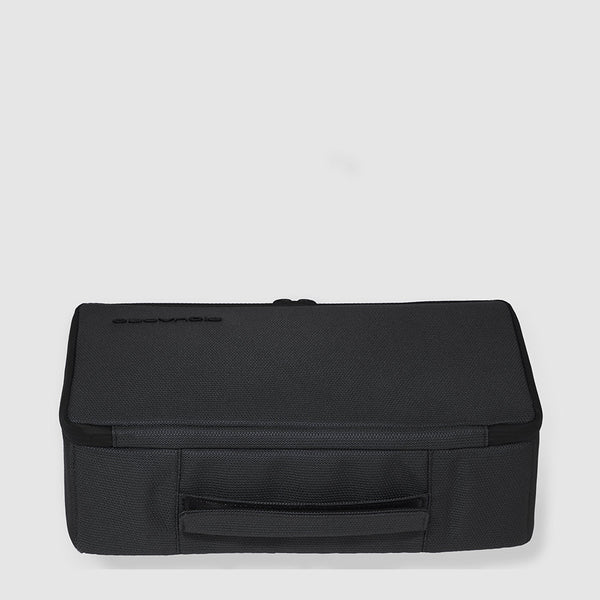 Camera case in recycled fabric and leather