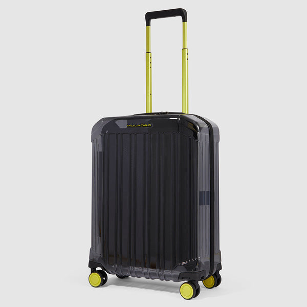 Trasparent cabin size hardside spinner