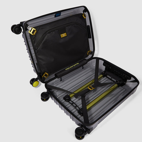 Trasparent cabin size hardside spinner