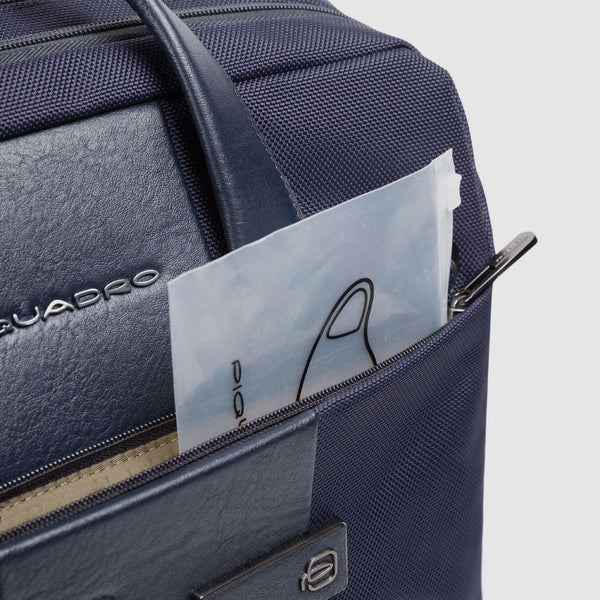 Wheeled laptop briefcase 15,6" in recycled fabric