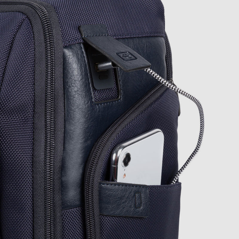 Cabin size laptop trolley backpack 15,6"