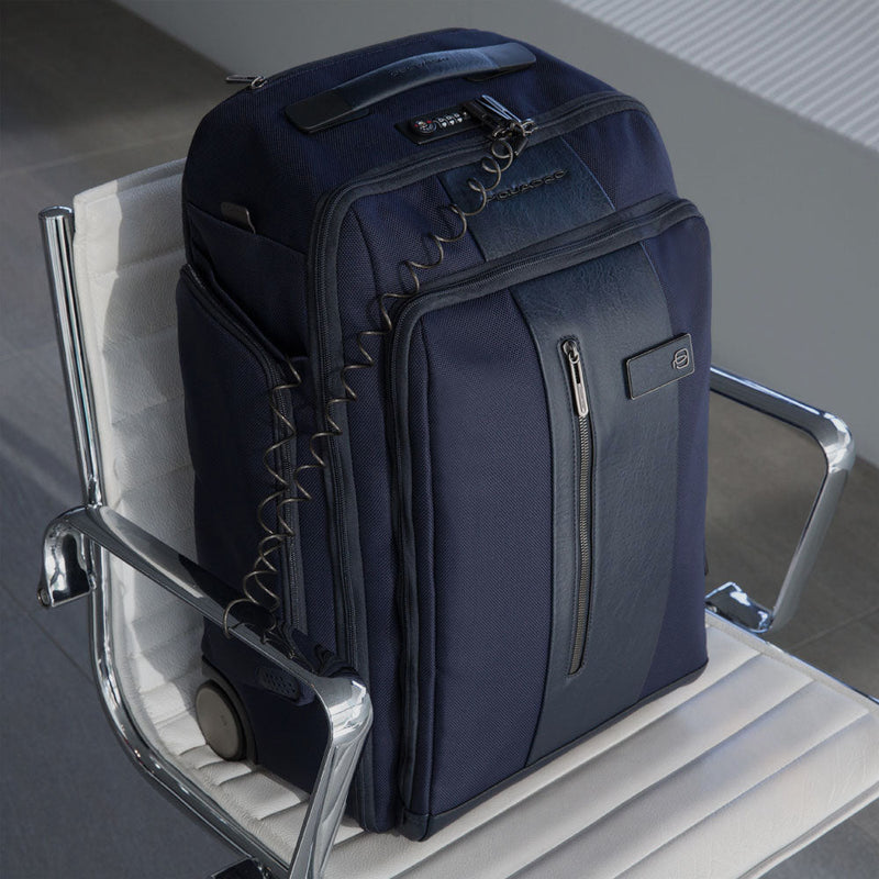 Cabin size laptop trolley backpack 15,6"