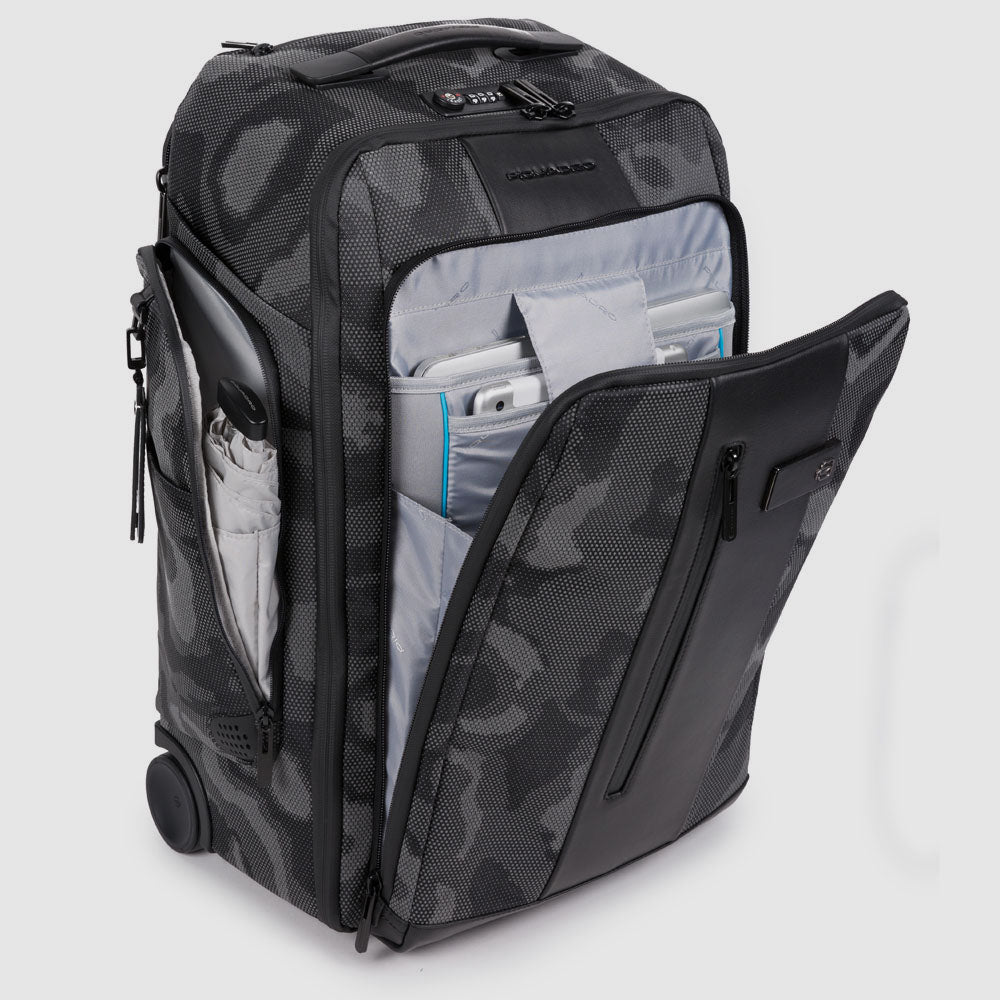 Cabin size laptop trolley backpack 15,6"
