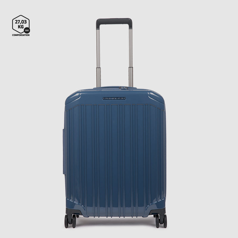 Cabin size, expandable hardside spinner