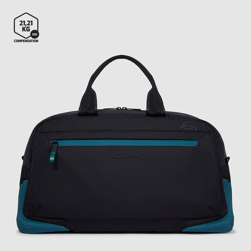 Modular duffel bag in recycled fabric