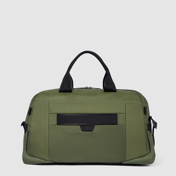 Modular duffel bag in recycled fabric