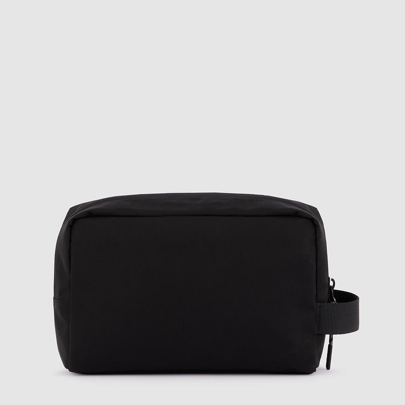 Toiletry bag in recycled fabric
