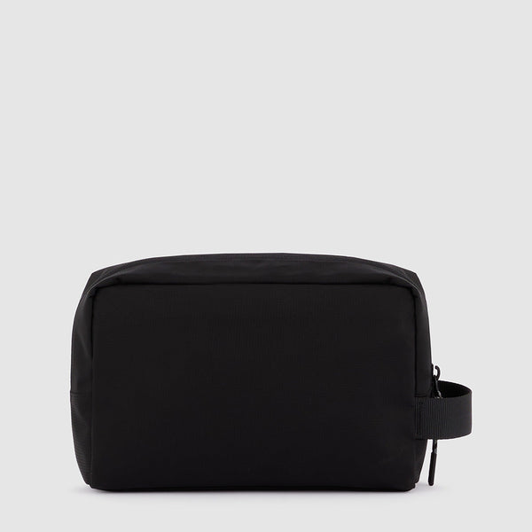 Toiletry bag in recycled fabric