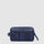 Toiletry bag in recycled fabric and leather