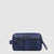 Toiletry bag in recycled fabric and leather