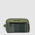 Toiletry bag in recycled fabric and leather