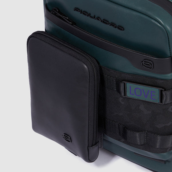 Personalizable, modular iPad® crossbody bag