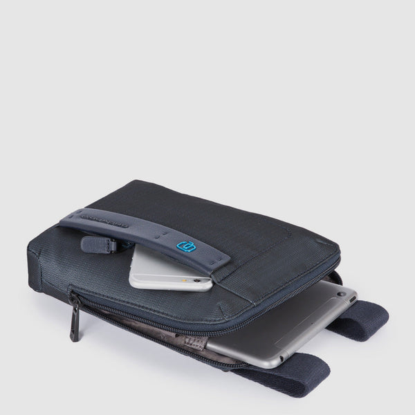 Organised pocket cross-body bag with iPad®mini