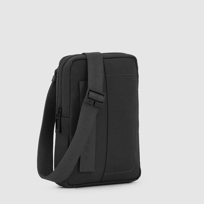 iPad®mini pocket crossbody bag in recycled fabric
