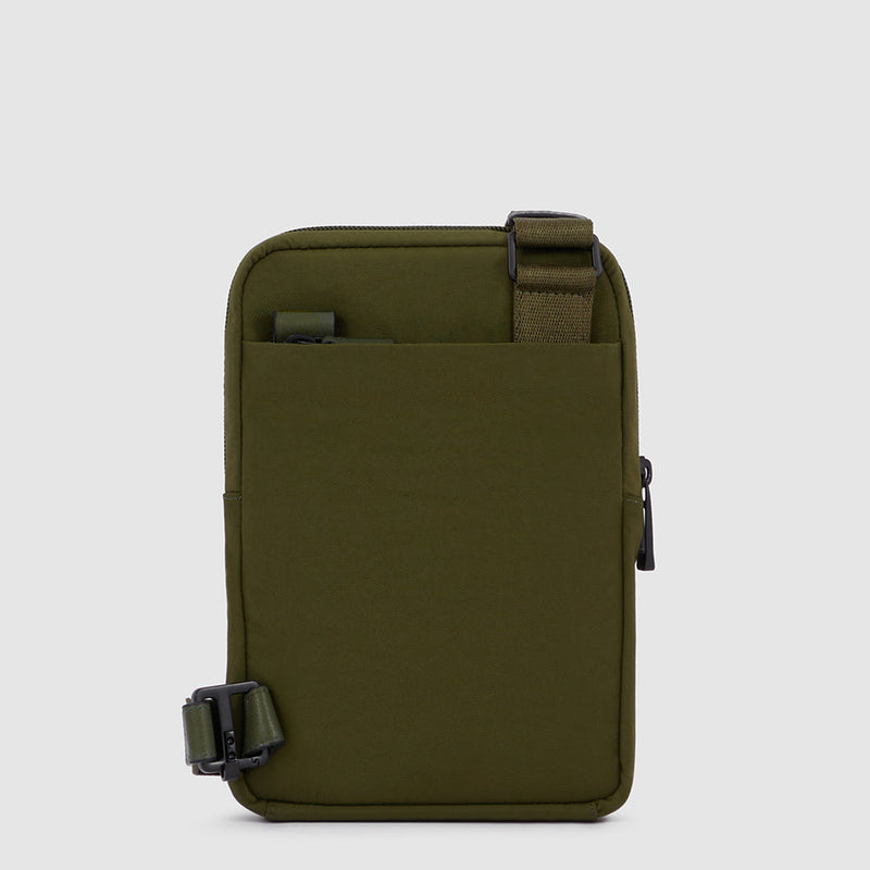 iPad®mini pocket crossbody bag in recycled fabric