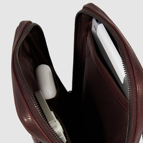 Pocket crossbody bag with iPad®mini compartment