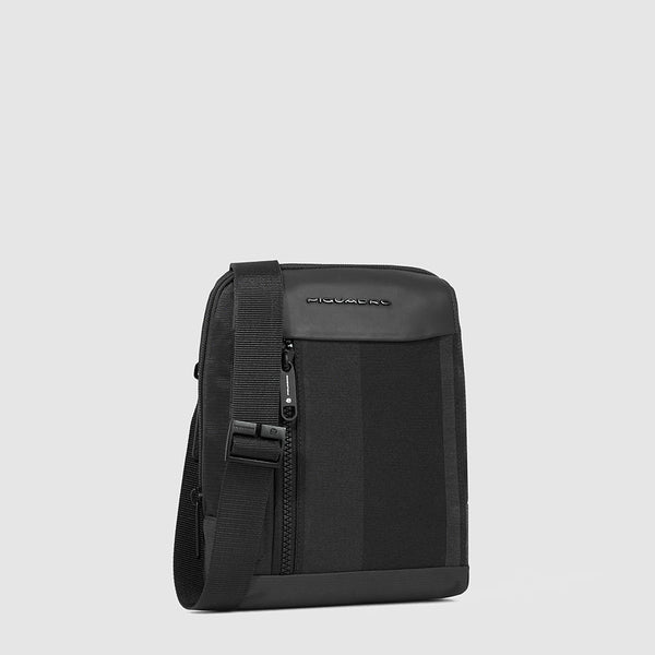 iPad®mini pocket crossbody bag in recycled fabric