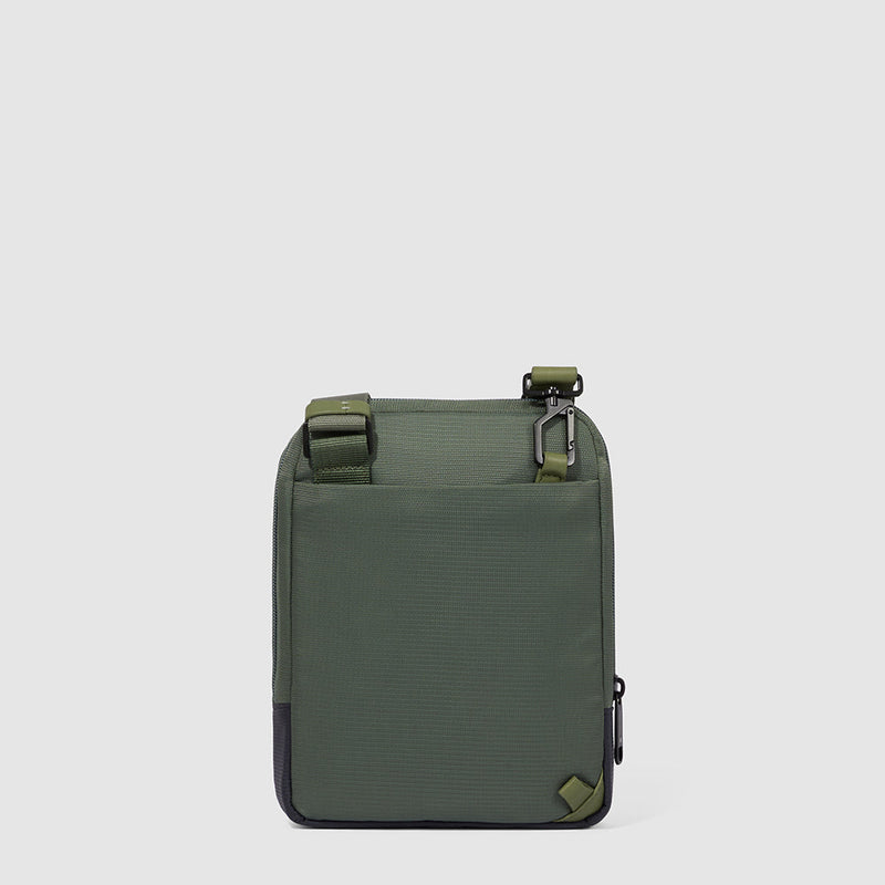 iPad®mini pocket crossbody bag in recycled fabric