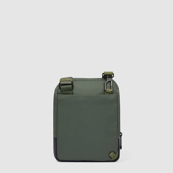 iPad®mini pocket crossbody bag in recycled fabric