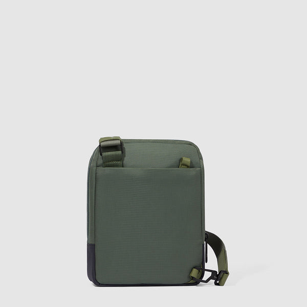 iPad®mini pocket crossbody bag in recycled fabric
