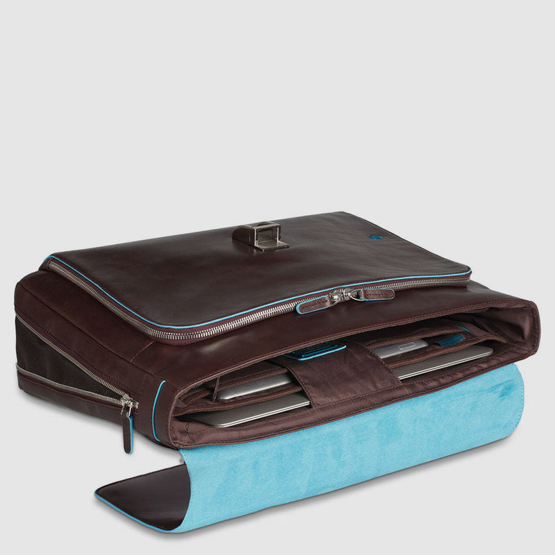 Flap-over, expandable computer bag 15"