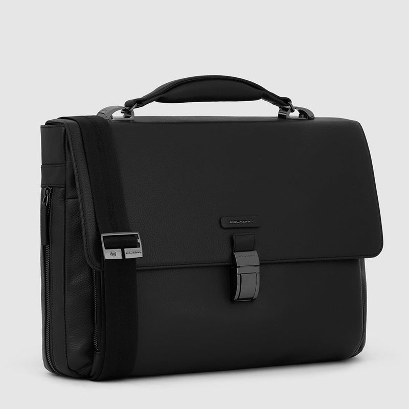 Flap-over, expandable computer bag 15,6"