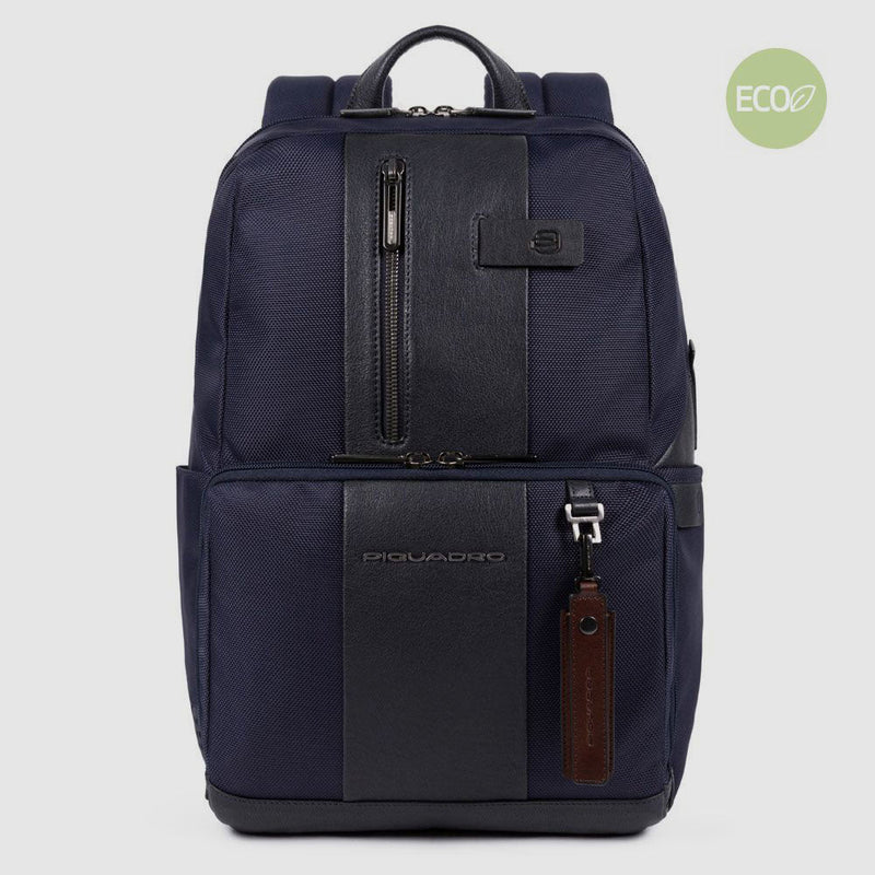 Laptop 14" and iPad® backpack in recycled fabric